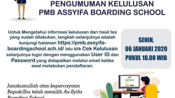 Lihat Disini Pengumuman Kelulusan PMB AsSyifa Boarding School 2020/2021